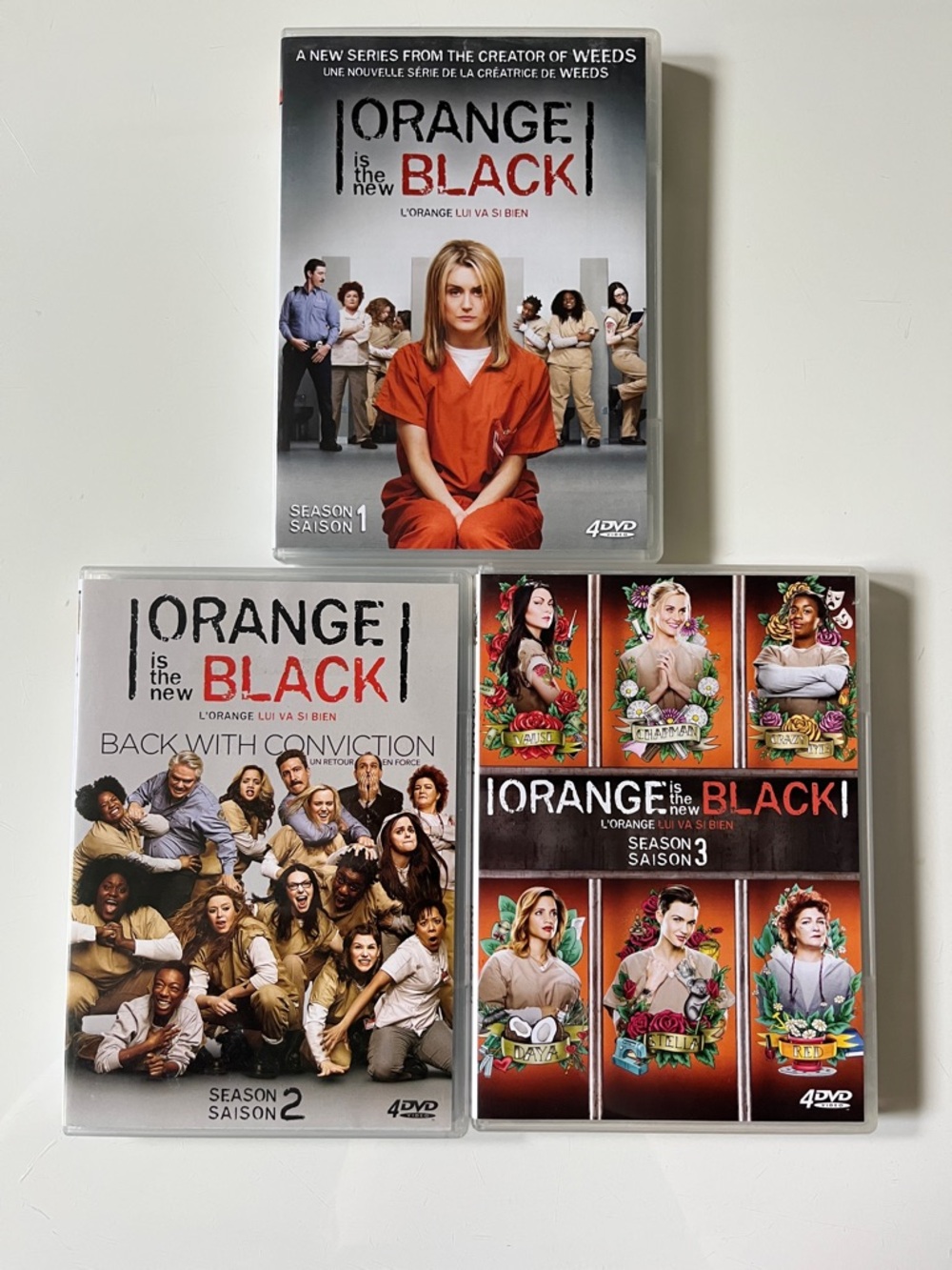 Orange Is the New Black DVD Seasons 1-3
